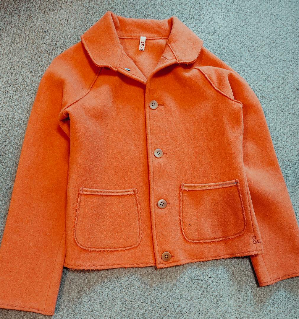 45rpm　ウールメルトン オレンジ色ジャケット