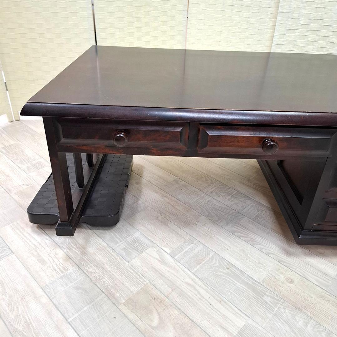 神居民芸 家具　座机 文机 デスク ローデスク 書斎 机 中古