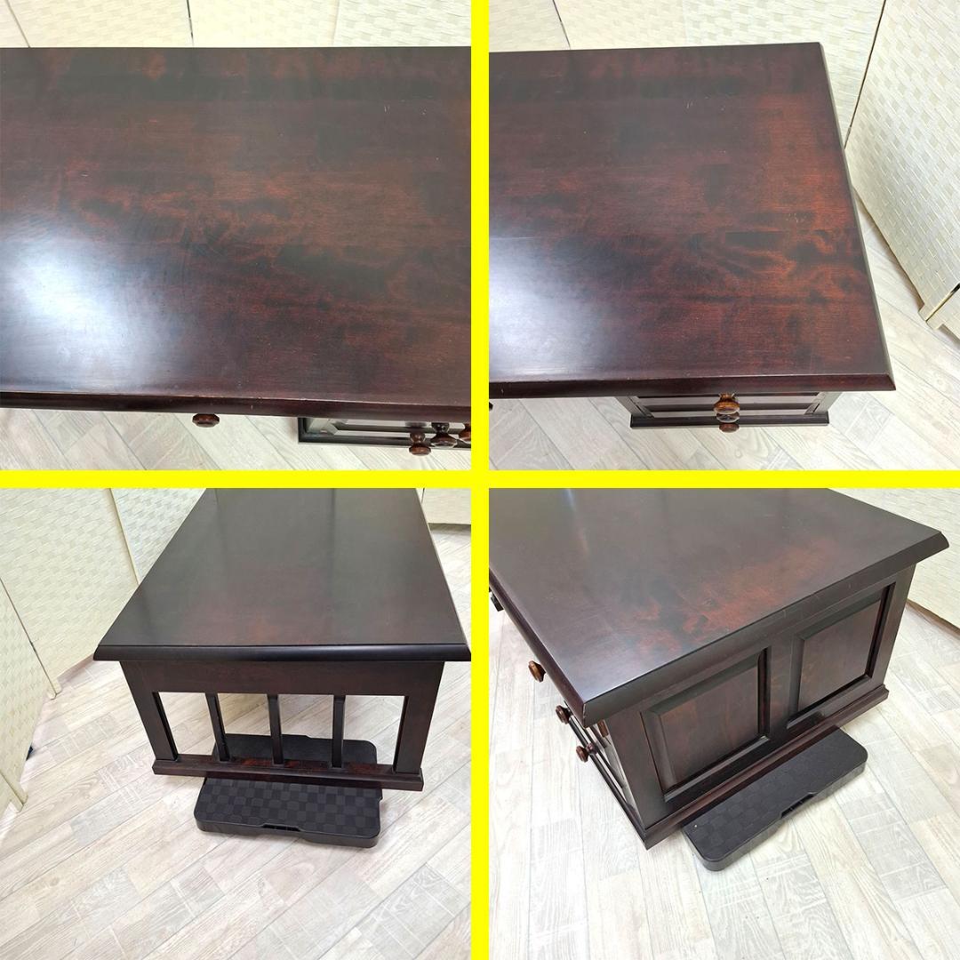 神居民芸 家具　座机 文机 デスク ローデスク 書斎 机 中古