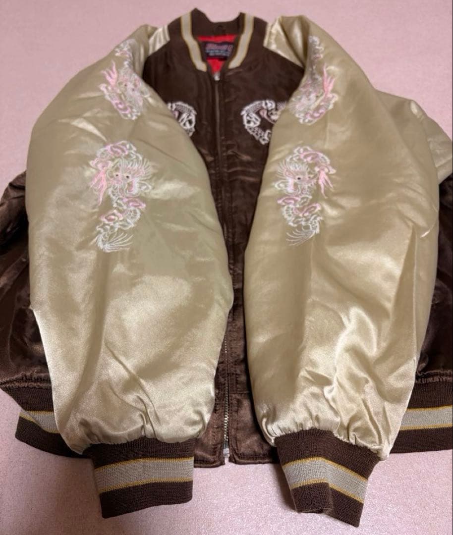 希少 80s Shoot One スカジャン 横須賀ジャンパー　第11空挺師団