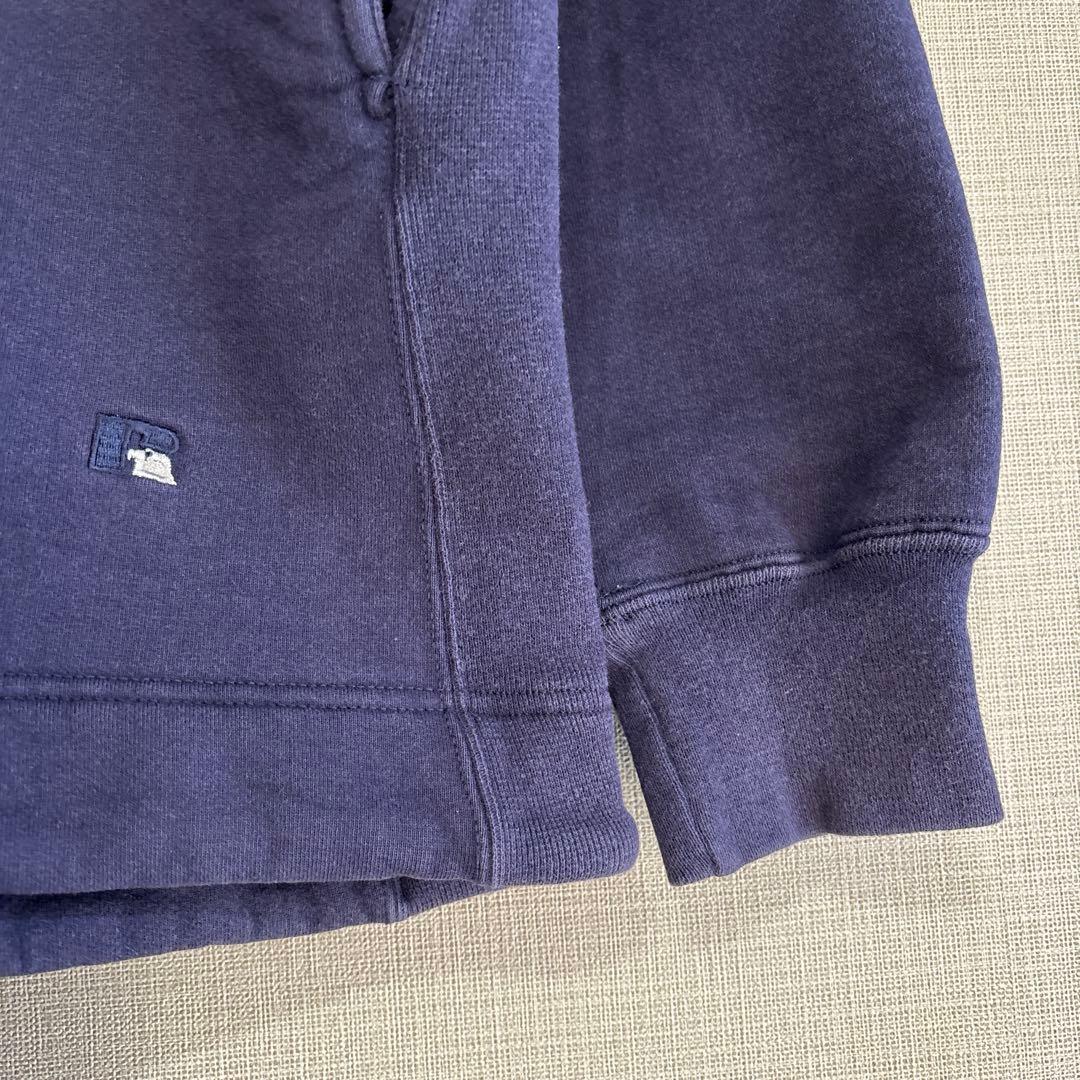 最終価格 ラッセル フーディ 90s USA NAVY XL ナス紺 フェード