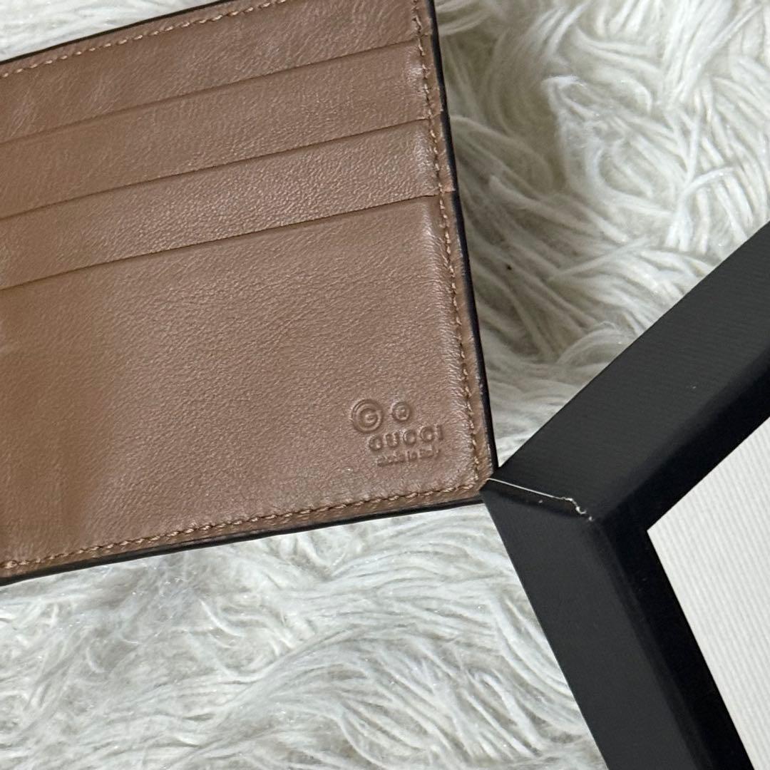 ⭐️新品未使用⭐️　GUCCI　マイクログッチシマ　マネークリップ　二つ折り財布