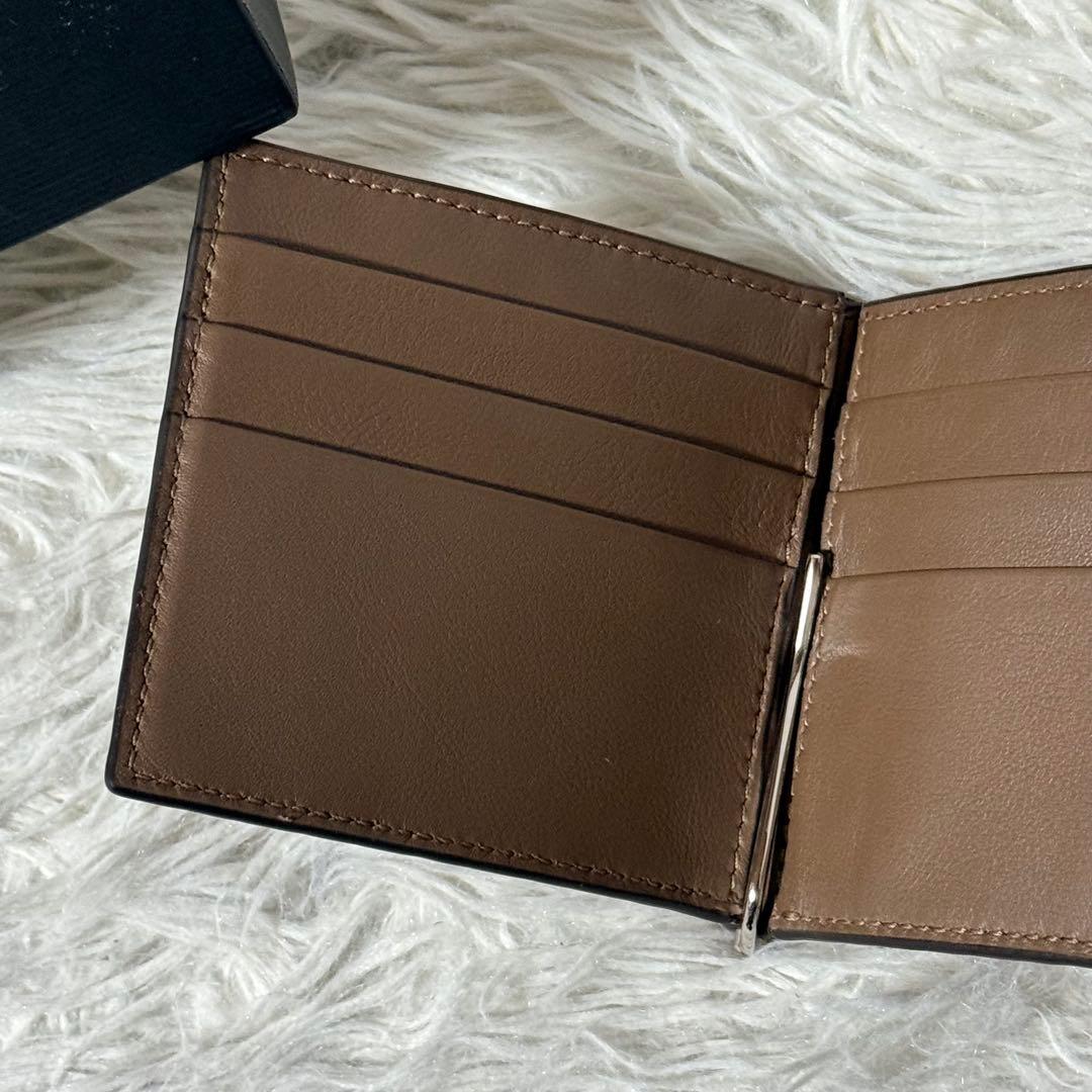 ⭐️新品未使用⭐️　GUCCI　マイクログッチシマ　マネークリップ　二つ折り財布