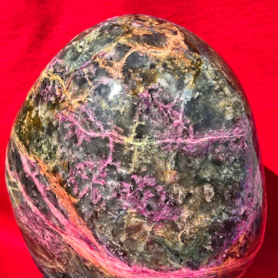 ✳️価値ある逸品☆存在際立つ鮮やか美麗石☆特大 七彩石 台湾七彩石 原石 色彩石