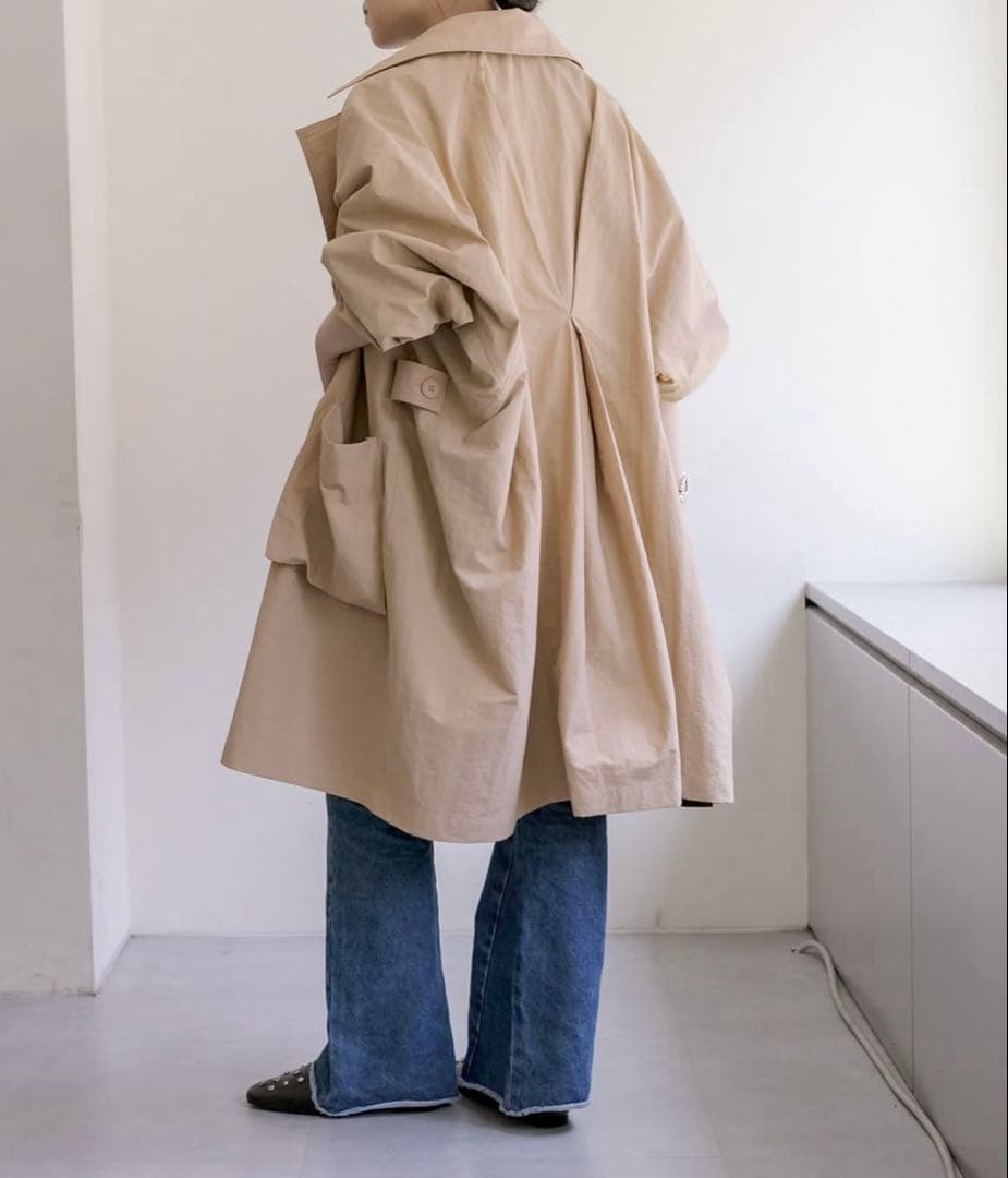 【SUM1 STYLE】スミスタイル オーバーサイズバックタックコート