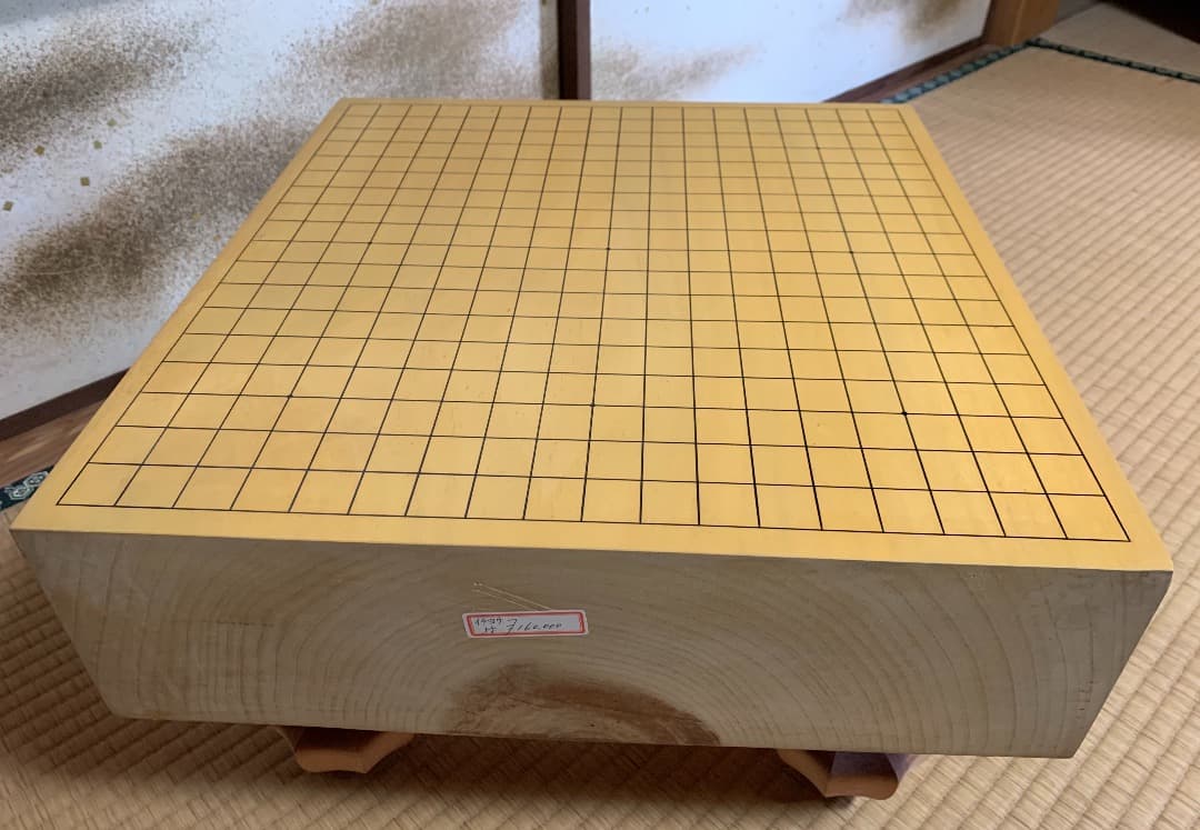 【国産】　イチョウ　５寸碁盤