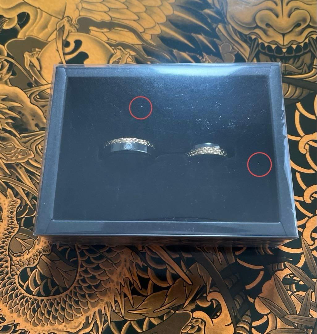 龍が如く 冠婚葬祭展 真島吾朗 指輪 ペアリング 真鍮 キュービックジルコニア