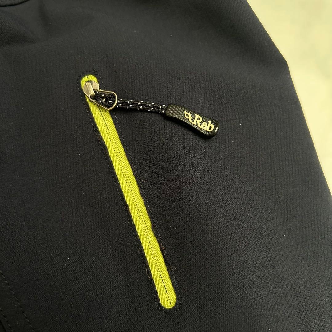 【人気モデル】Rab エクソダスジャケット　ソフトシェル　刺繍　アルパイン　L