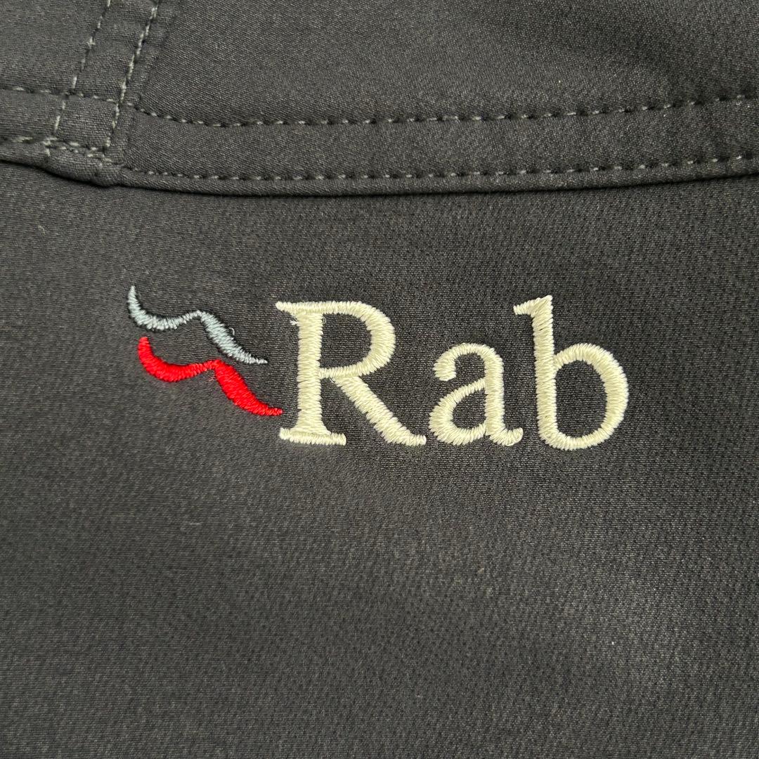 【人気モデル】Rab エクソダスジャケット　ソフトシェル　刺繍　アルパイン　L