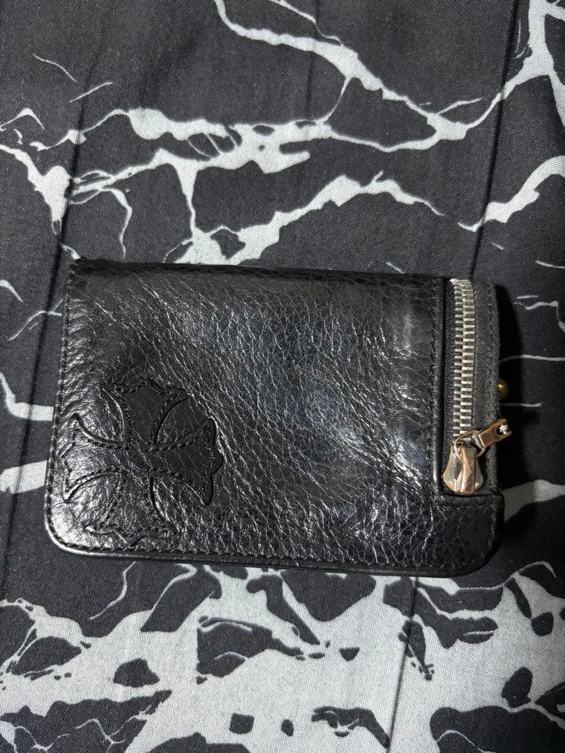CHROME HEARTS CH プラス クロス レザーパッチ 小銭入れ