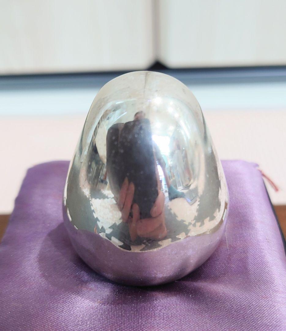 銀製　達磨　置物　ケース付