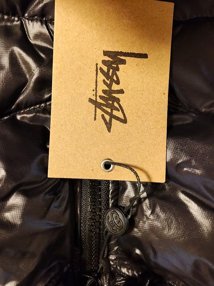 Stussy ブラック ダウンジャケット 800フィル