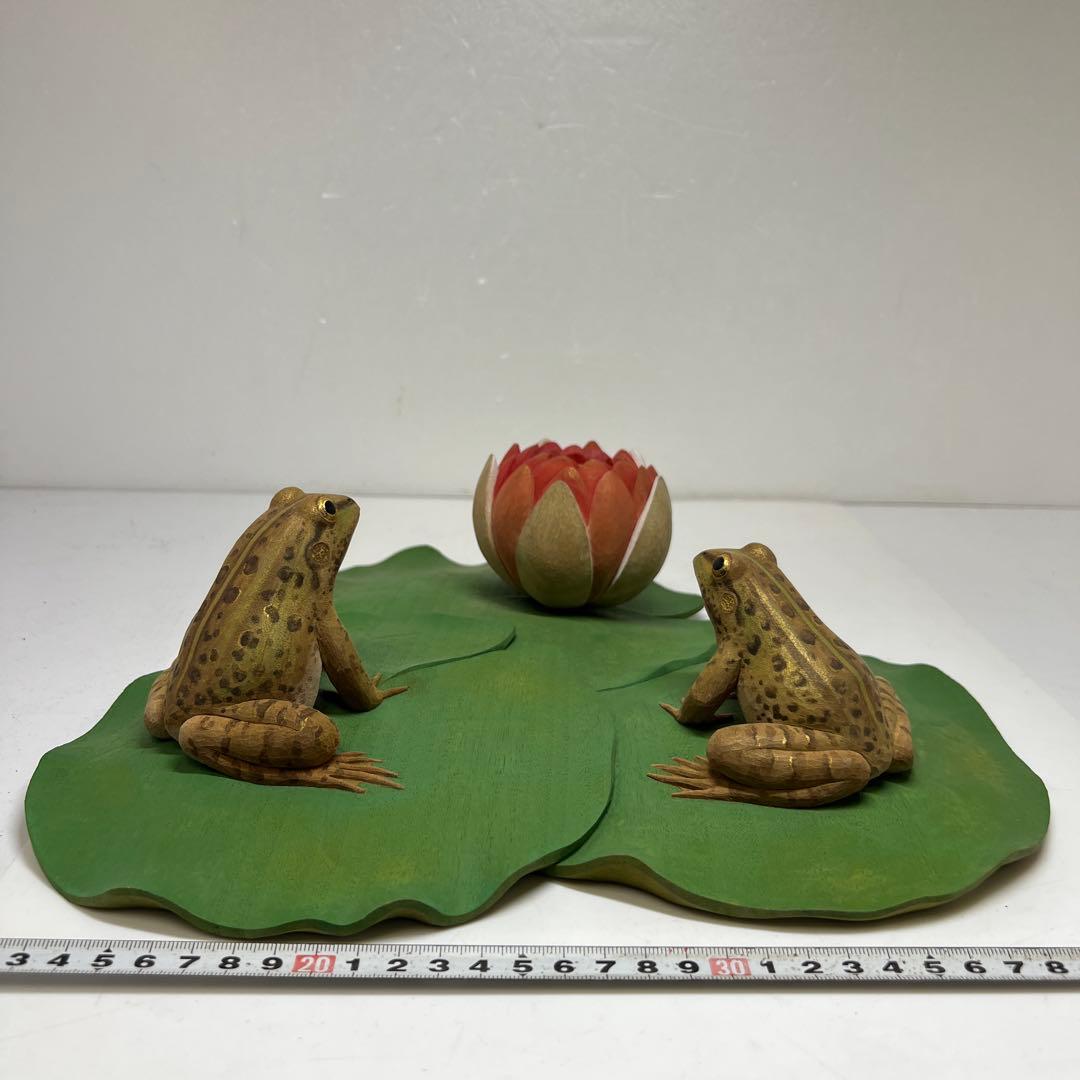 神保琢磨　木彫彩色「春陽」 共箱　幅約31㎝　チニエト　東な7-1221☆2F