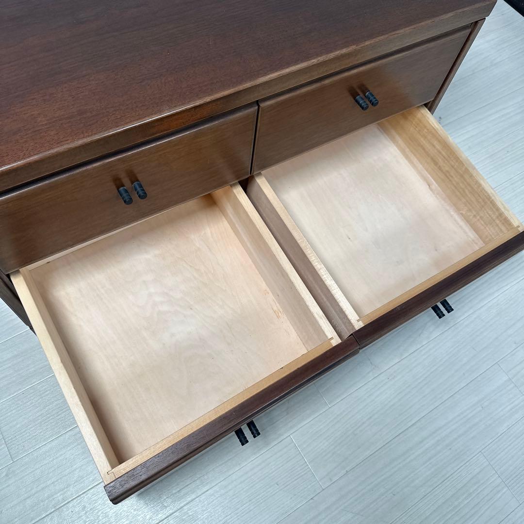 カリモク チェスト 2段4杯 ローチェスト タンス リビングボード i4-1※