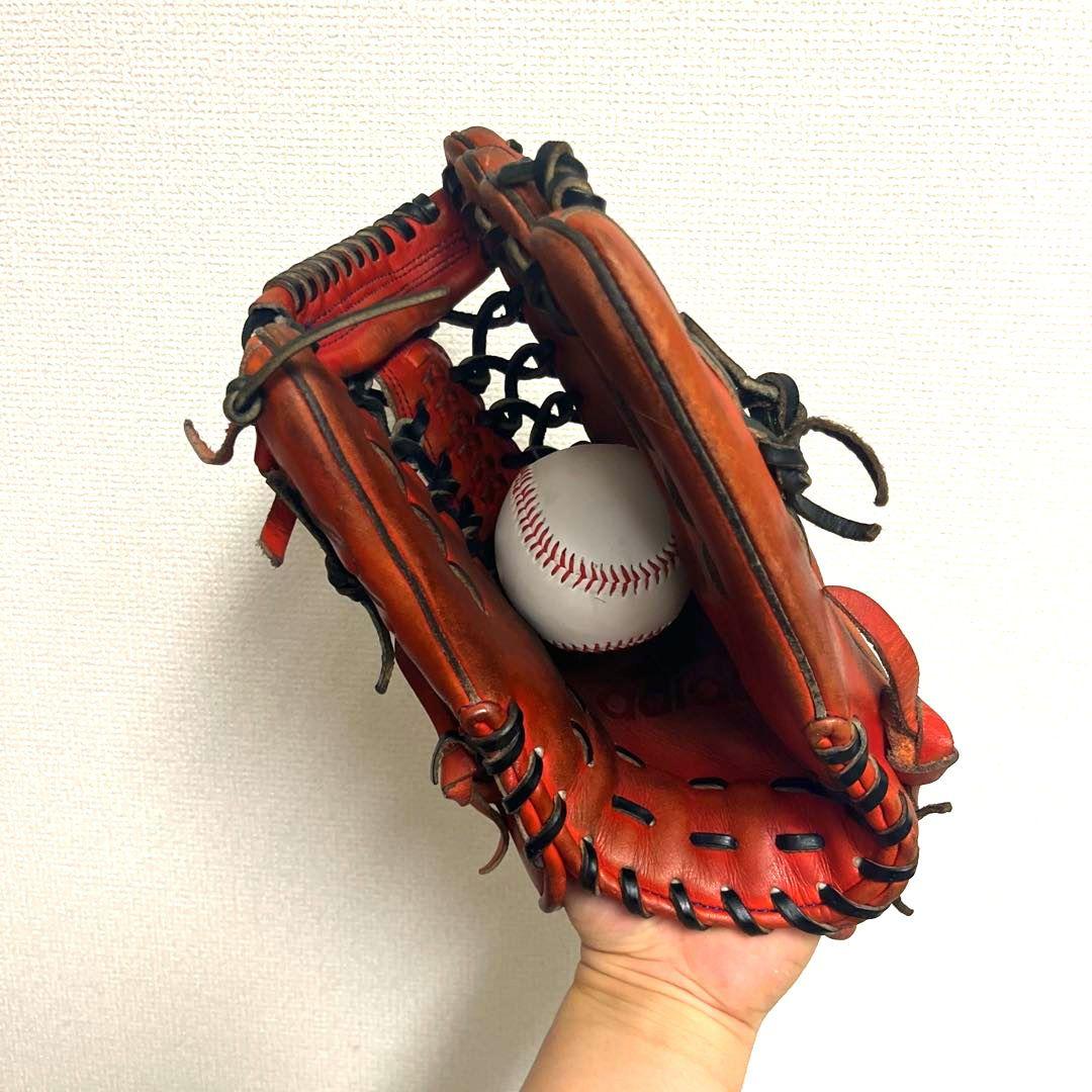 930 アディダス 西川モデル 型抜群 即戦力 硬式 外野手用グローブ