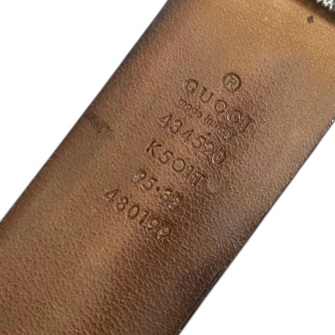 GUCCI ベルト GGスプリーム スネークプリント ミケーレ期 サイズ95