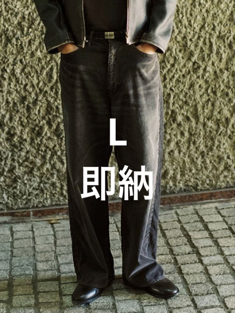 パンツ lidnm SUNBURN AGED CORDUROY PANTS L