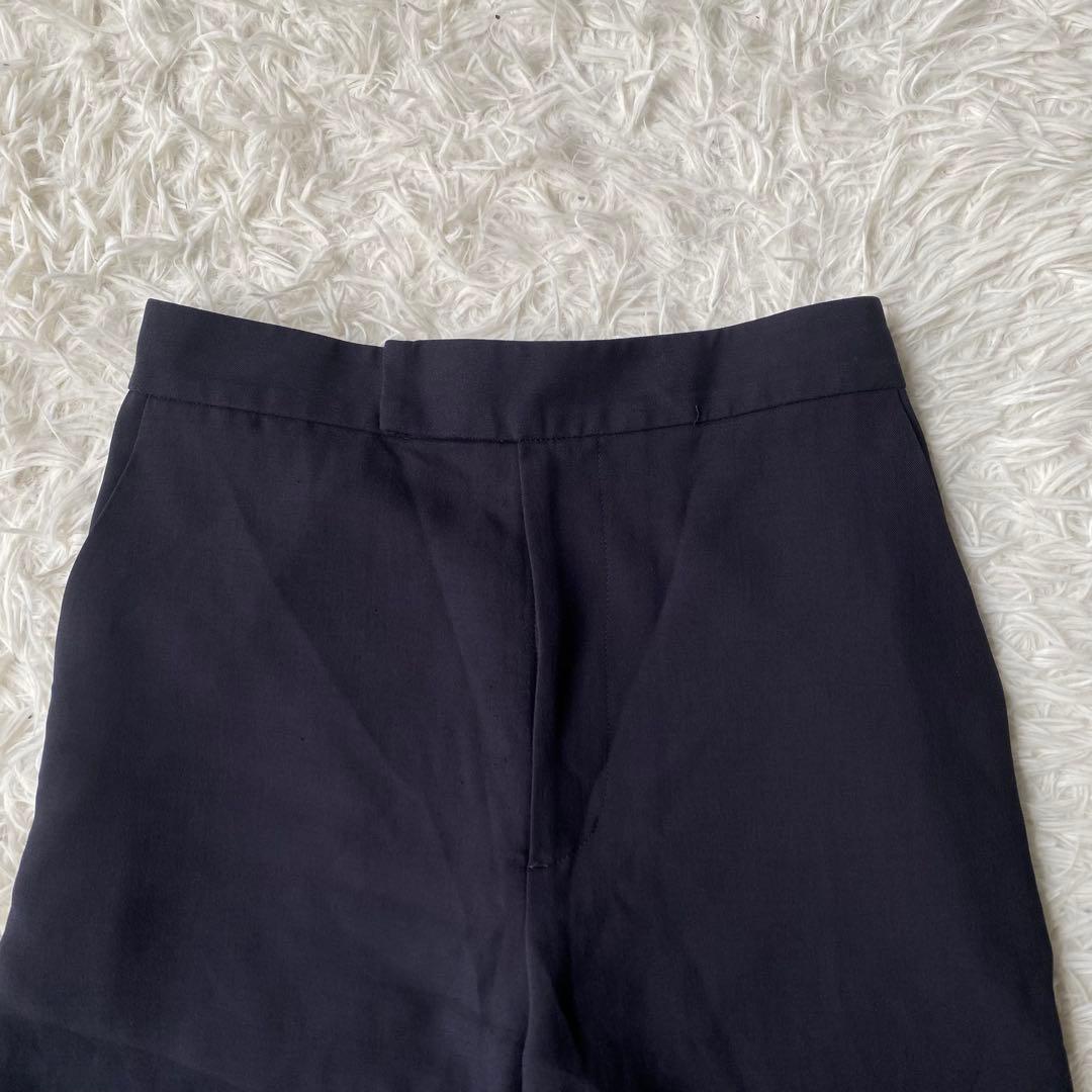 ナチュラルビューティーベーシック　ノーカラーパンツスーツ　セットアップ　 L