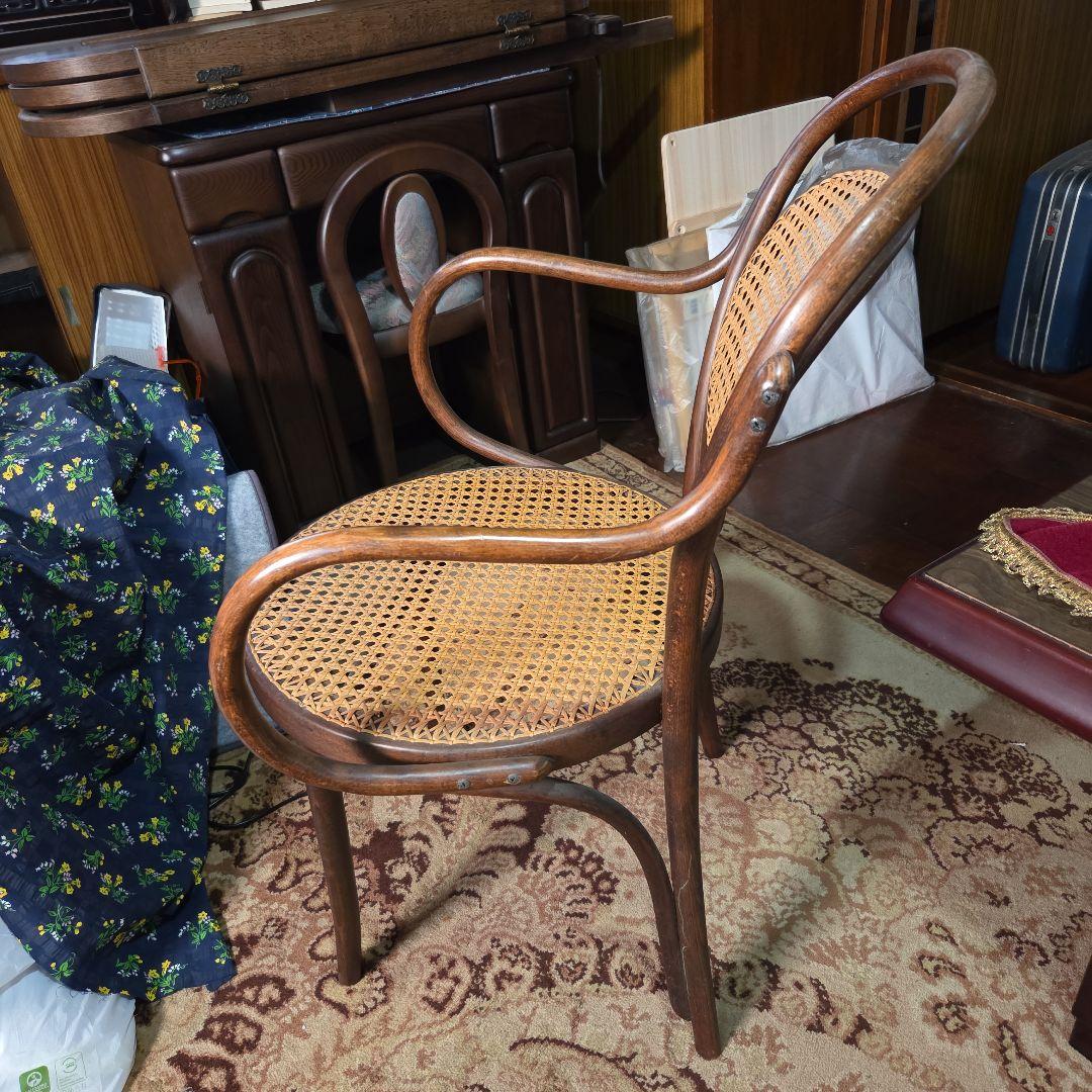 maruni ヴィンテージ アームチェア ウッド ラタン