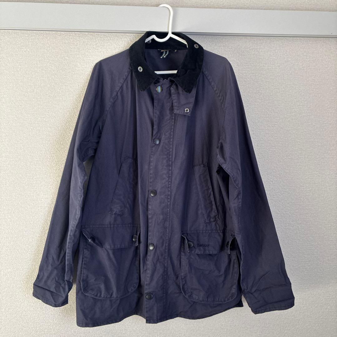 Barbour ネイビー ジャケット コーデュロイ襟　バブアー