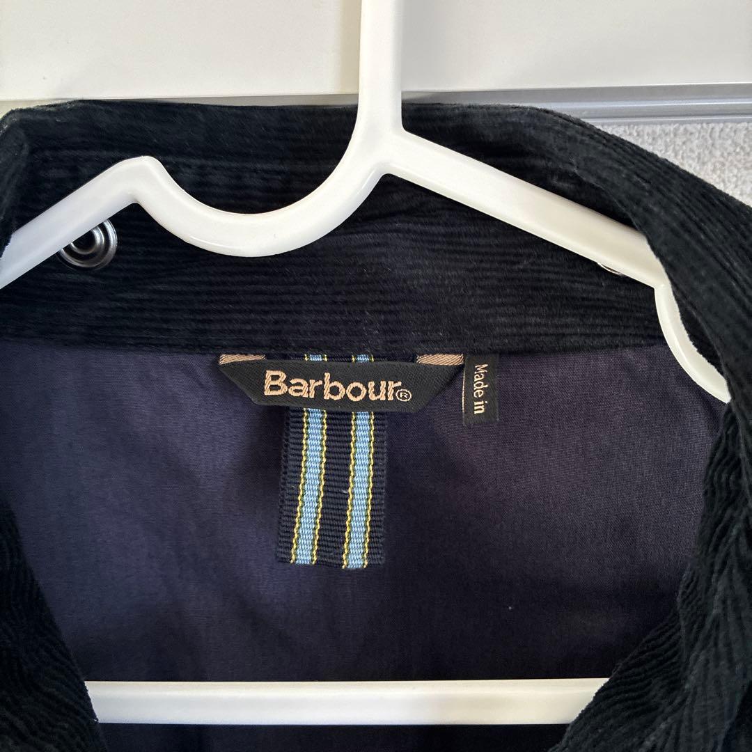 Barbour ネイビー ジャケット コーデュロイ襟　バブアー