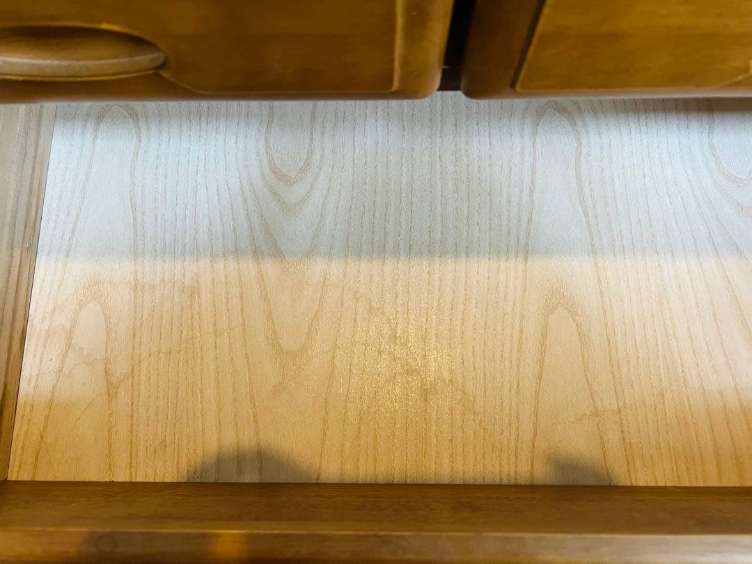 【匿名配送】カントリー調　木製ブラウンチェスト 6引き出し　かわいくて、シンプル