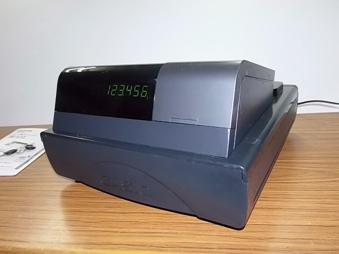 人気の黒箱付22簡単レジ 感熱紙58㍉カシオ SE-S10 レジスター 8部門