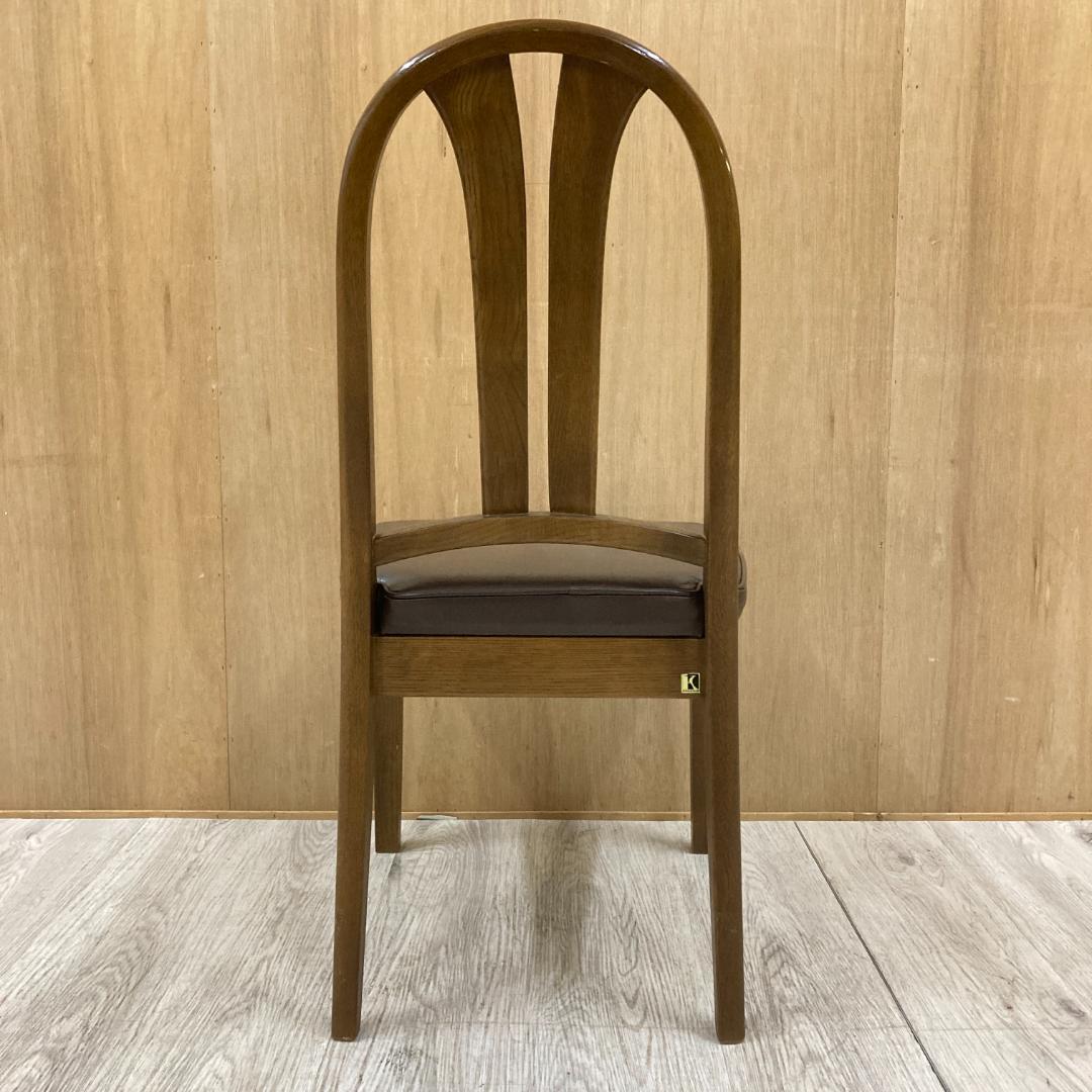 【飛騨産業】HIDA キツツキ　ダイニングチェア　椅子　革張り