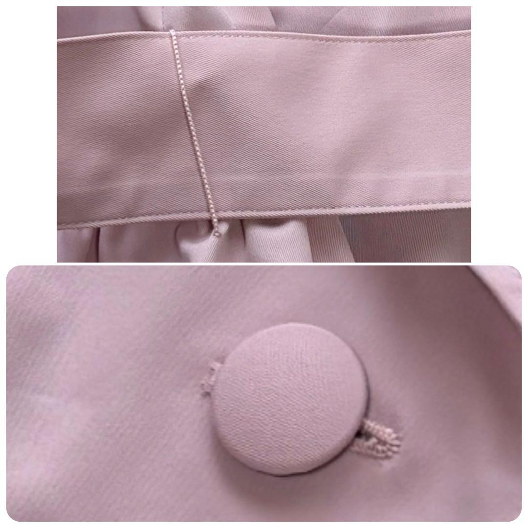 【美品】2025年　ドレスライクリボンコート　エムズグレイシー　ピンク　38