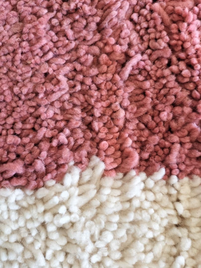 大判/新品/モダンなベニワレンラグ モロッコNo.748