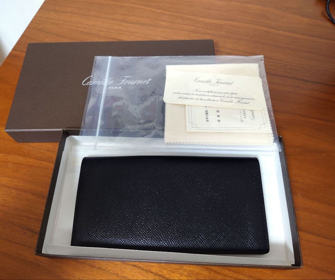 【美品】カミーユフォルネ camille fournet 長財布 レザー 黒