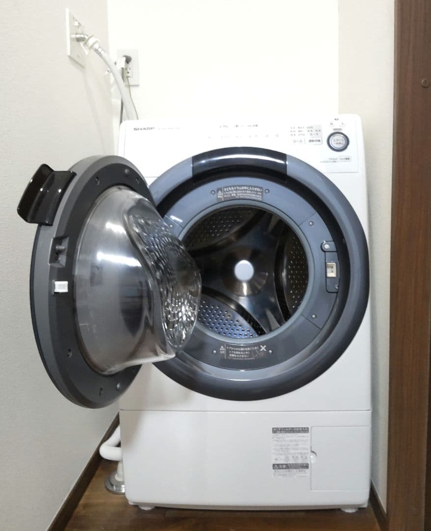 SHARP ドラム式洗濯機 乾燥機能付　ES-S7C-WL