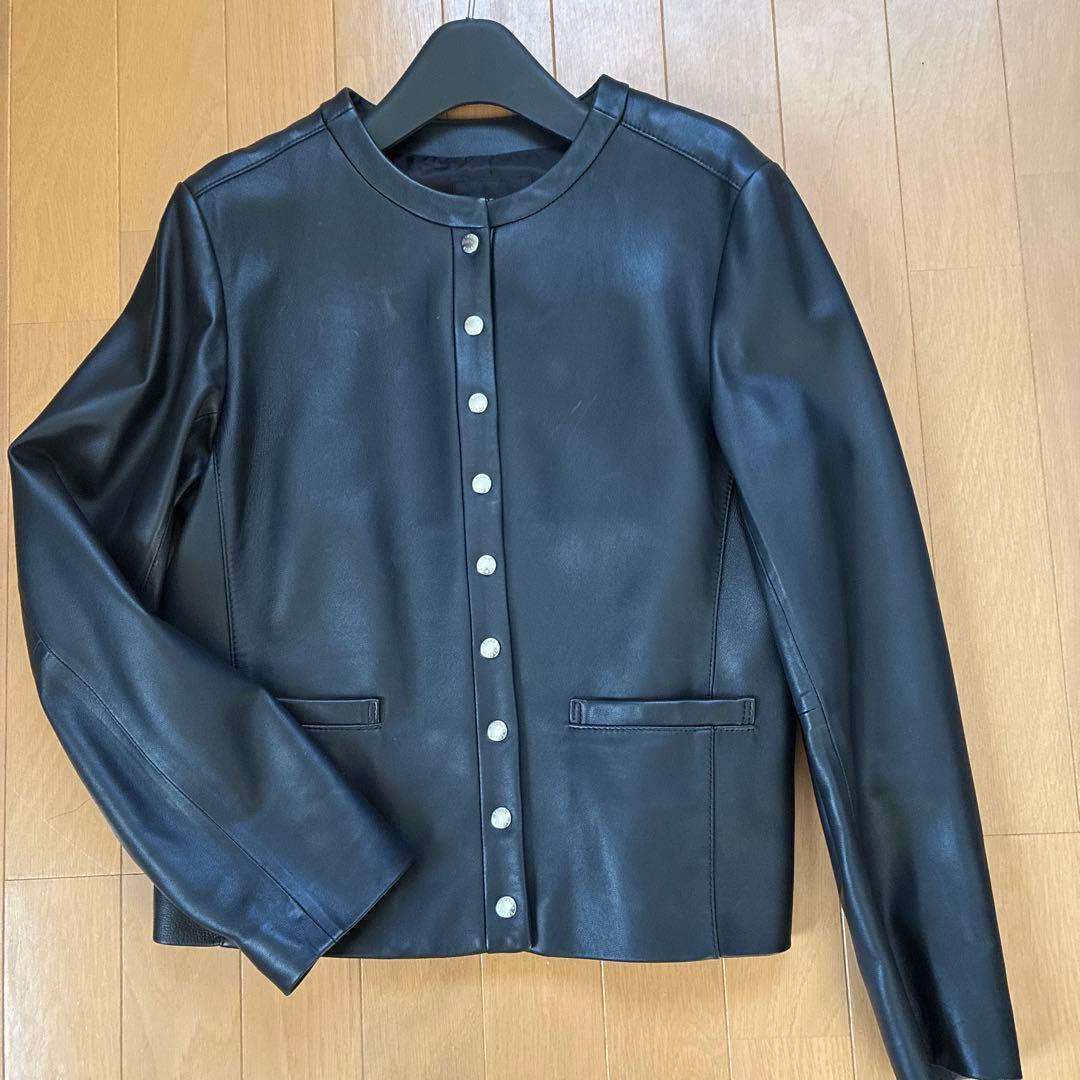23区 ブラック　フェイクレザージャケット