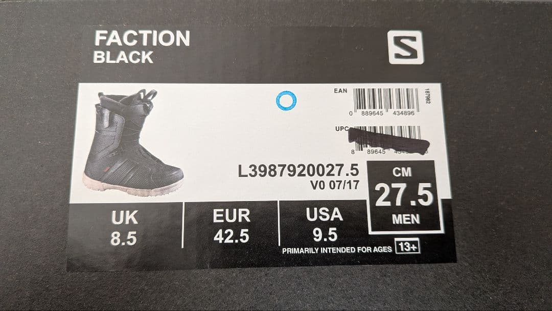 SALOMON FACTION スノーボードブーツ 27.5cm