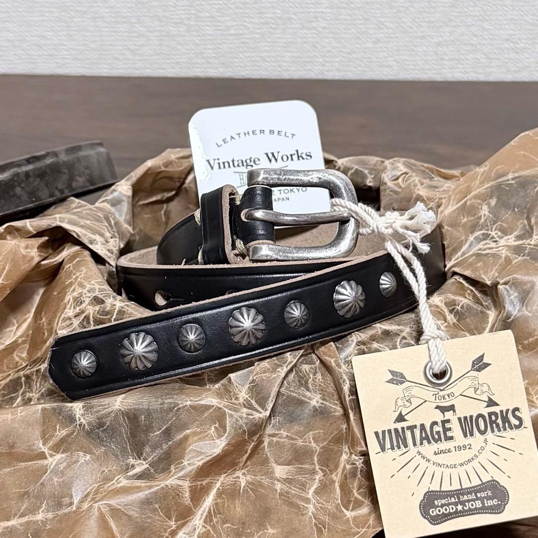 VINTAGEWORKS DH5745 ブラックレザーベルト 原宿店限定