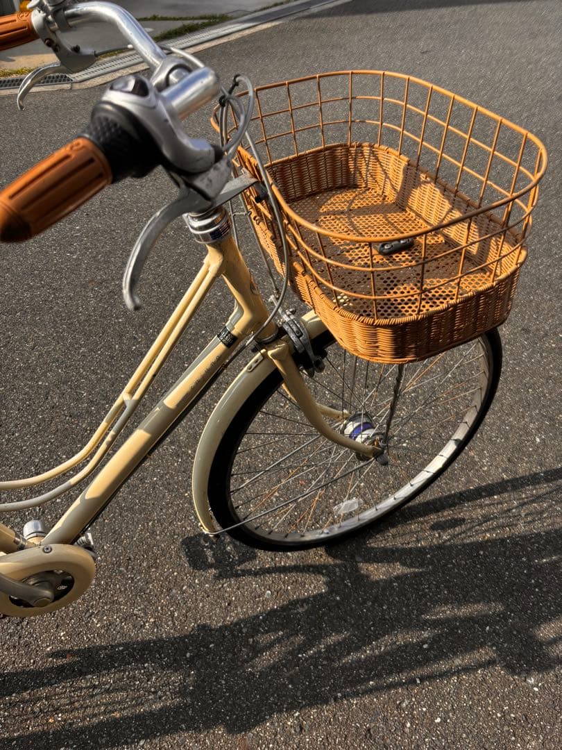 引き取り　ブリヂストン　自転車　本体　カジュナ　ベージュ