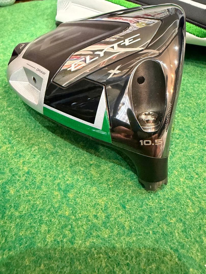 美品Elyte X 10Kドライバー ヘッド10.5°ウェイト13g付　エリート