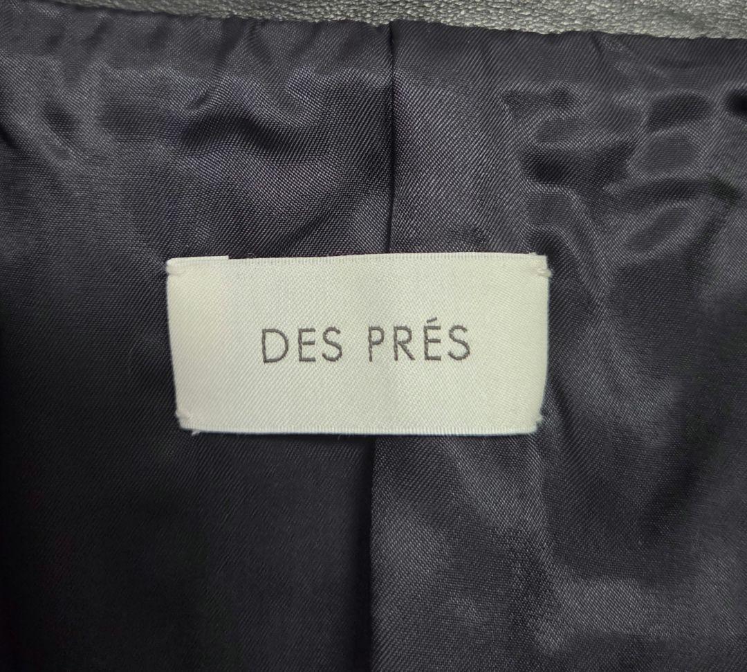 24AW【DES PRÉS】レザー ライダースブルゾン