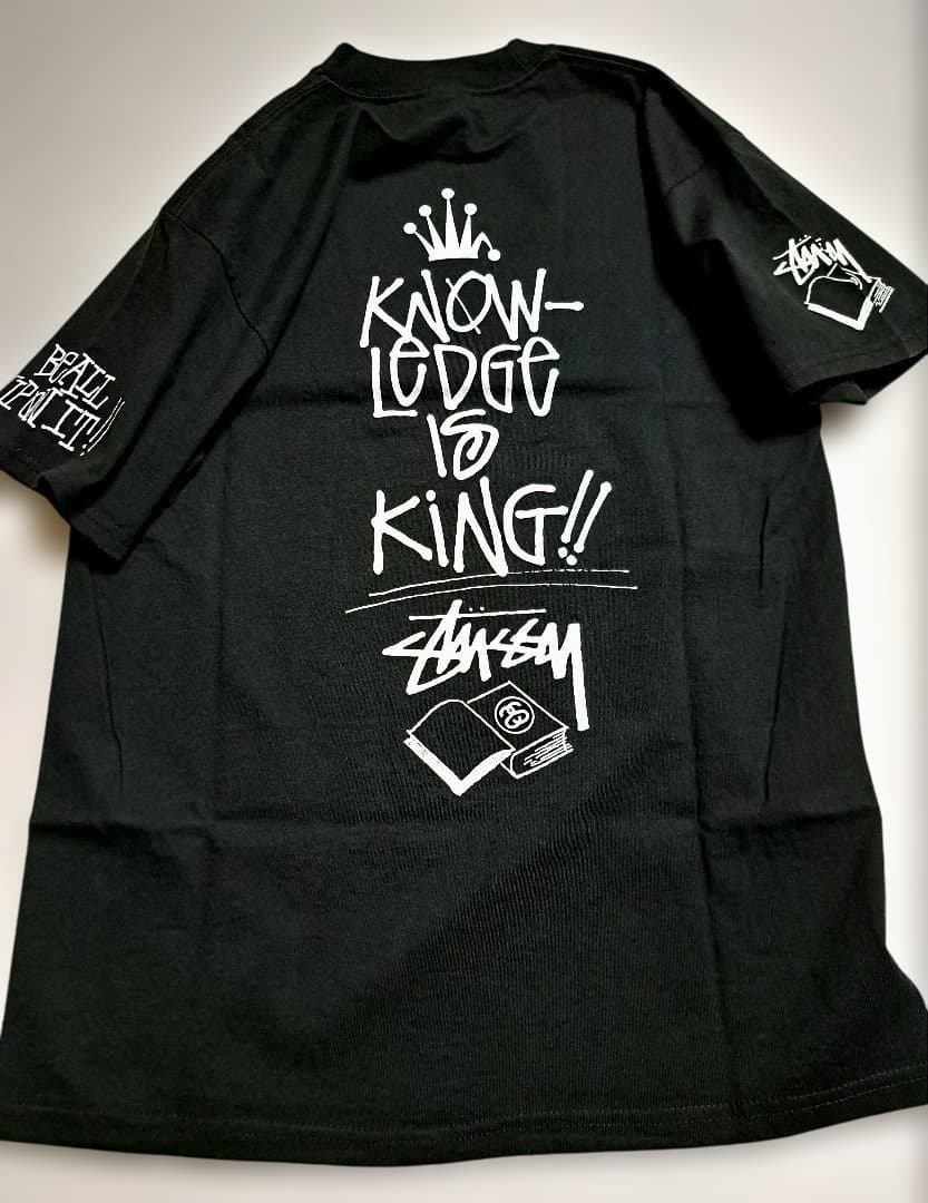 【M・美品】Stussy アップオンイット Tee ／ 黒・正規品