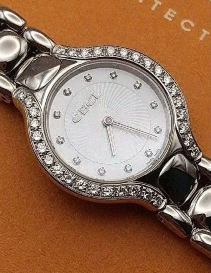 新品仕上済 定価67.1万円 0.619 ct エベル ベルーガ ダイヤ 腕時計