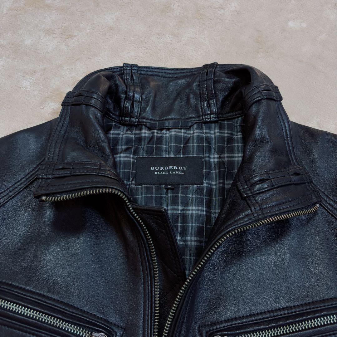 BURBERRY BLACK LABEL レザージャケット 革ジャン M