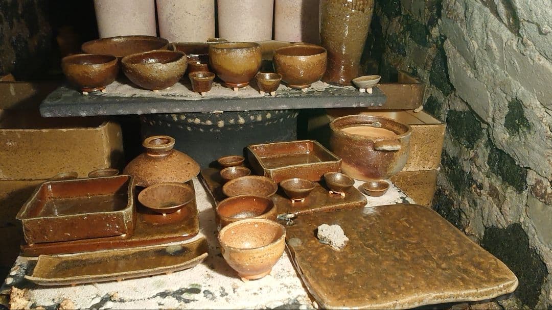 ●【236】136...仕切りプレート、箸置き3セット…備前焼