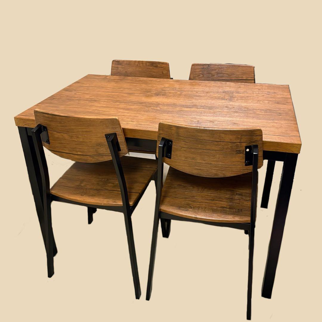 ダイニング5点セット✨️テーブル＋チェア4脚 幅110cm【引取り限定】