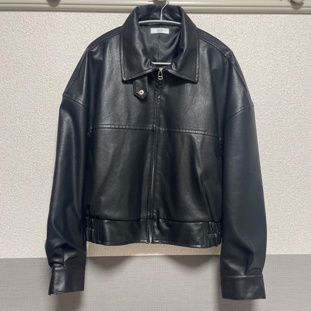 Lui's(ルイス) シンセティックレザーブルゾン