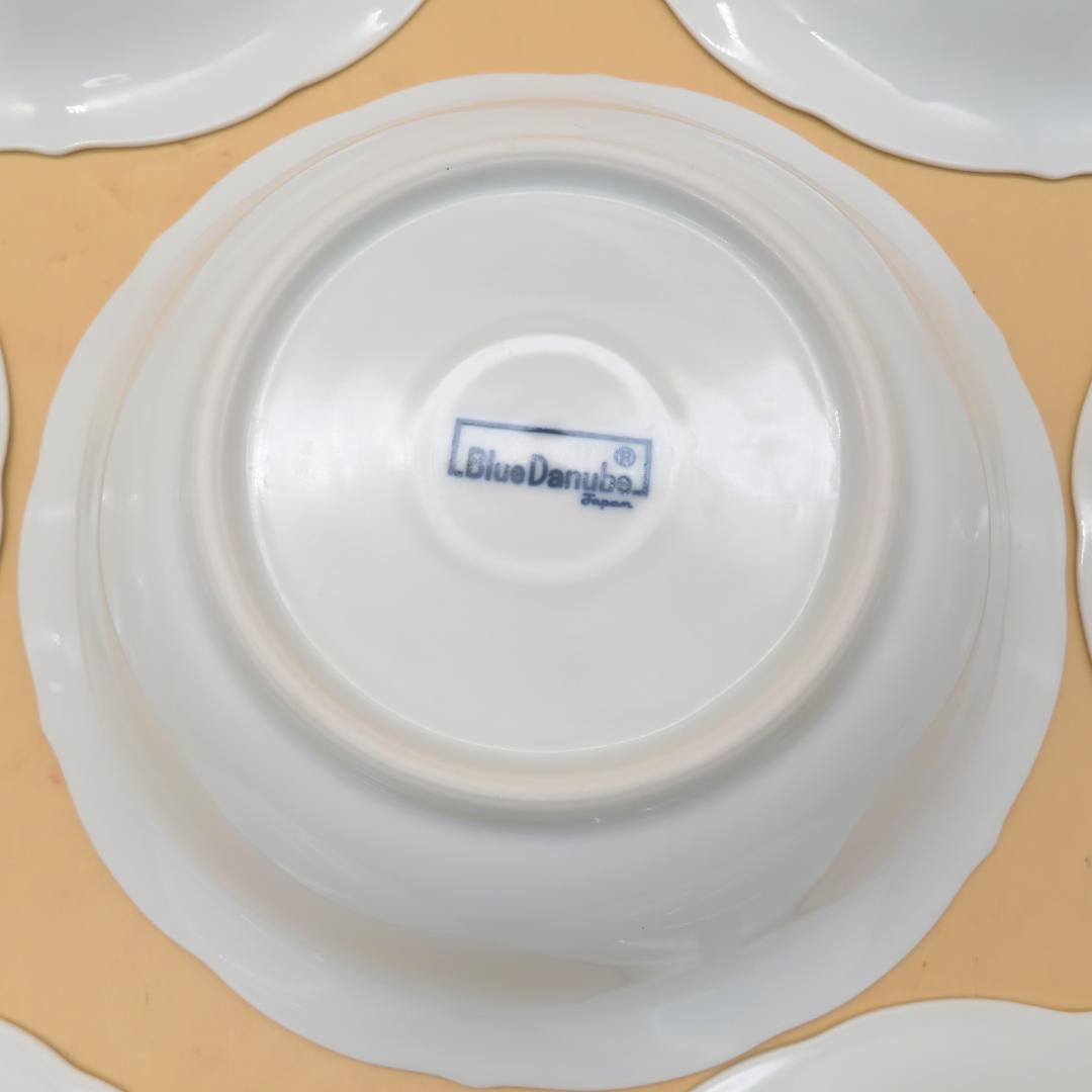 美品　ブルーダニューブ Blue　中皿　７枚