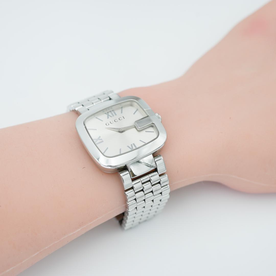 【稼働】 GUCCI 125.4 Gベゼル シルバー SS グッチ 腕時計