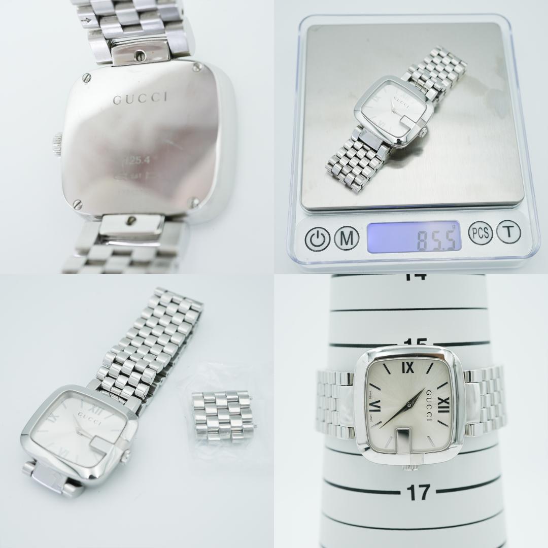 【稼働】 GUCCI 125.4 Gベゼル シルバー SS グッチ 腕時計