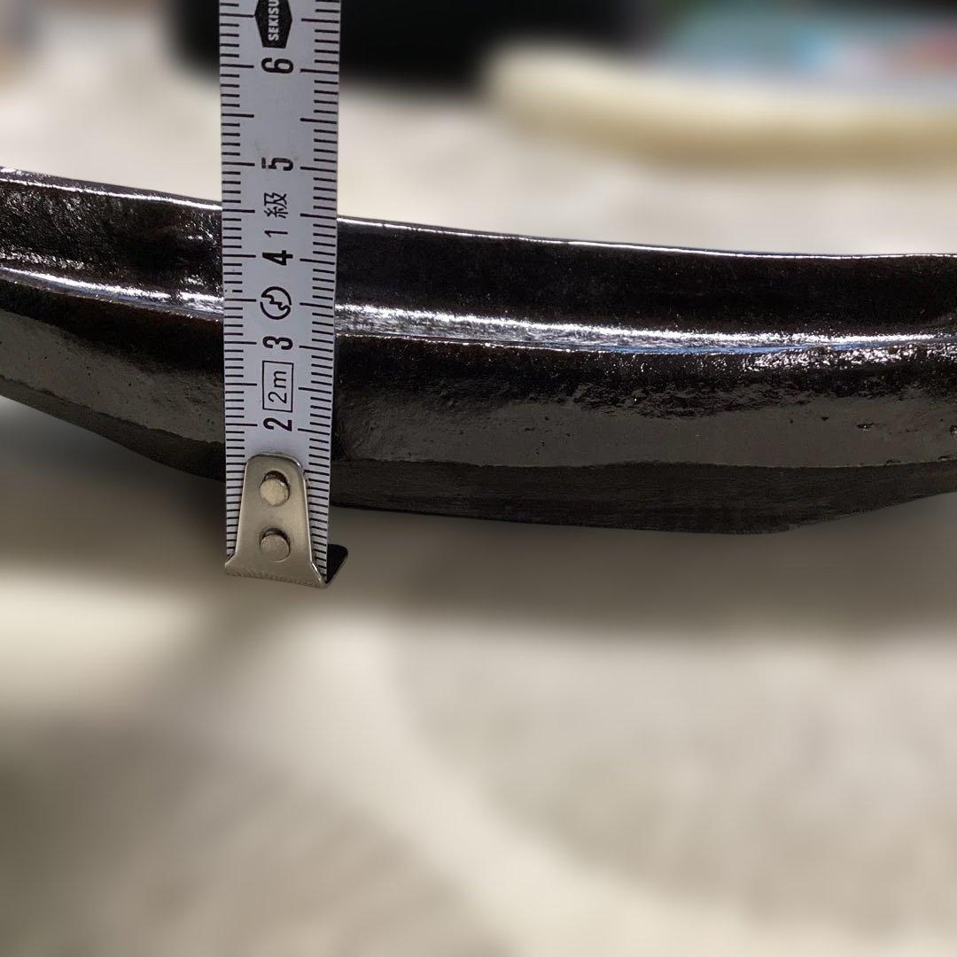 黒釉舟形向付　前菜皿　10客　新品未使用