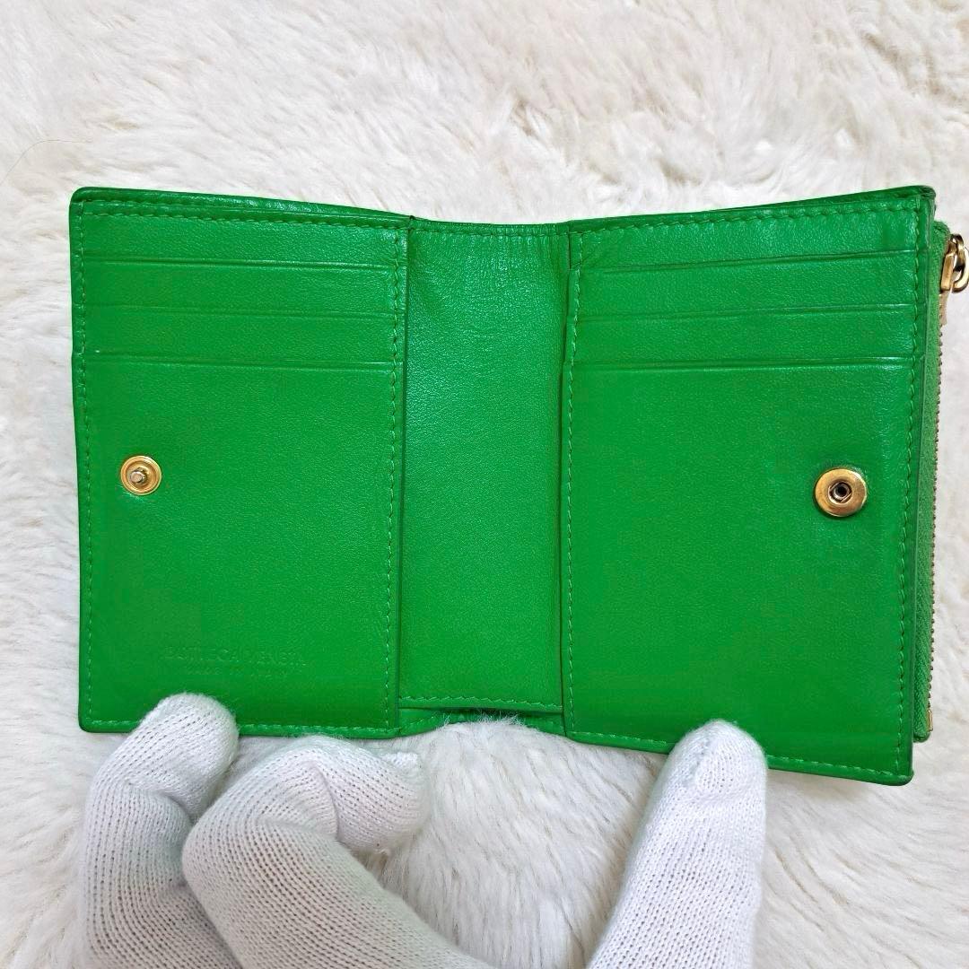 ✨美品　付属品完備✨ボッテガ　二つ折り　カセット　イントレチャート　パラキート