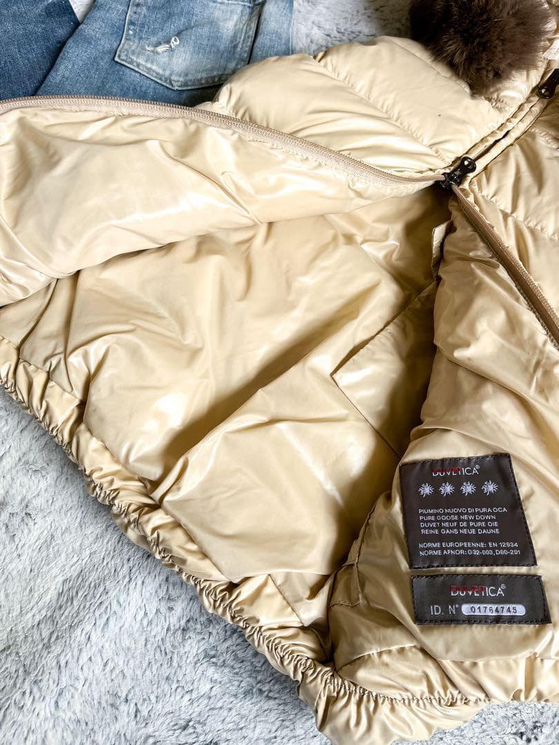 極暖【DUVETICA】デュベティカ GOCCIA ファー付きダウンベスト 38
